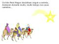 História dos 3 Reis Magos - Postal de Natal 