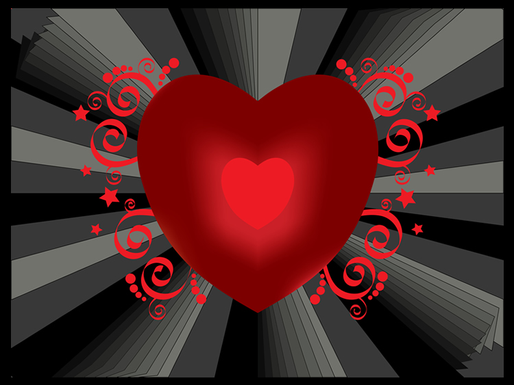 Cora��o radiante