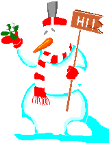 Boneco de Neve - Postal de Natal 