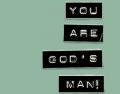 Homem ou Deus?  - Postal de Agradecimento 