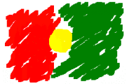 Bandeira de Portugal - Postal de Datas Festivas 