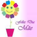 Flor Dia da Mãe - Postal de Datas Festivas 