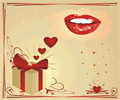 Dia São Valentim - Postal de Amor 