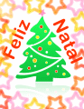 Feliz Natal colorido - Postal de Natal 