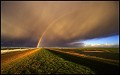 Arco-íris com nuvens - Postal de Paisagens 