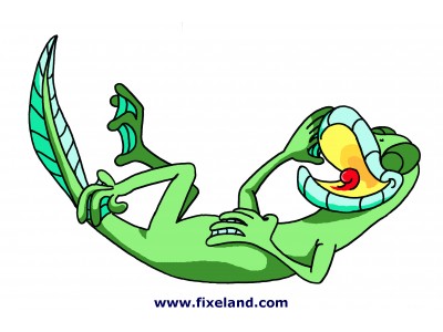 Lagarto a rir - Fixeland
